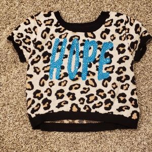 Justice girls size 10 crop top